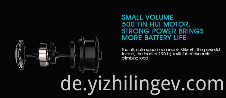 High Level Design Langlebiger billiger elektrischer Pedal-Roller für Erwachsene 500W CE Elektronische Einbrecher Mode 200 kg 31-40 km/h 150*63 cm